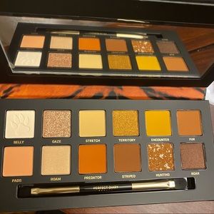 Pearlized Eyeshadow Matte Eye Shadow and brush